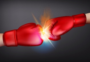 Boxing gloves vectors