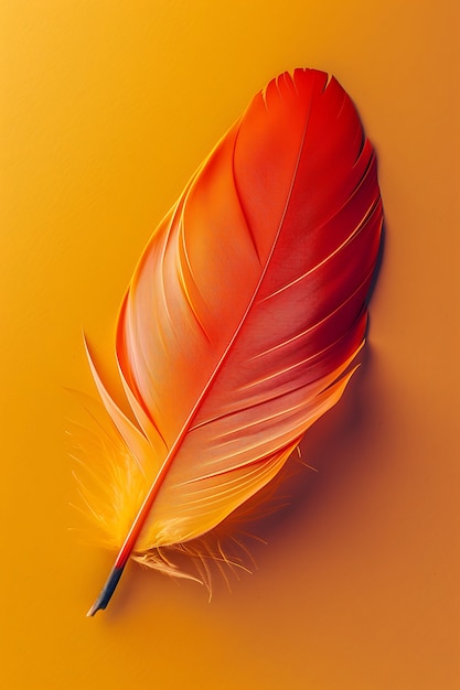 Isolated feather in studio